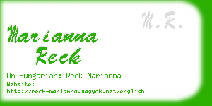 marianna reck business card